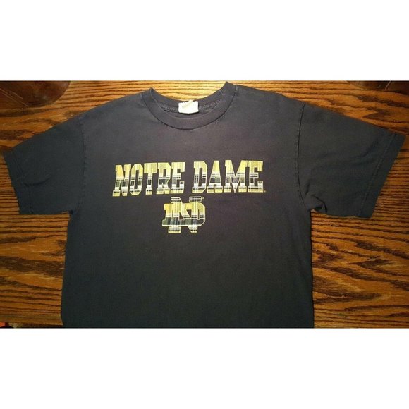 Notre Dame Fighting Irish Men's Navy Blue Tee T-Shirt M Footlocker Team Edition - Picture 10 of 10